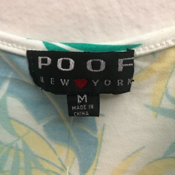 NWOT Poof! Tie Front Tank Top Women’s Medium - Picture 6 of 6